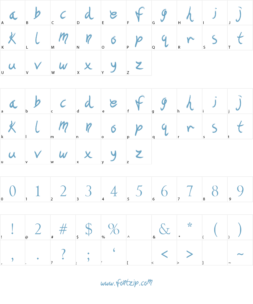 The Art Show Font Character